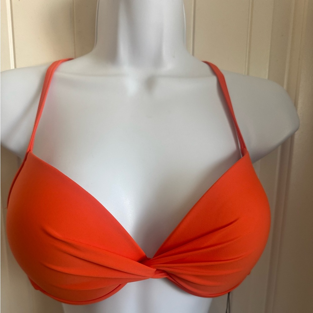 NWT RELLECIGA NWT Bikini Top Orange Red | Push-Up | Size M